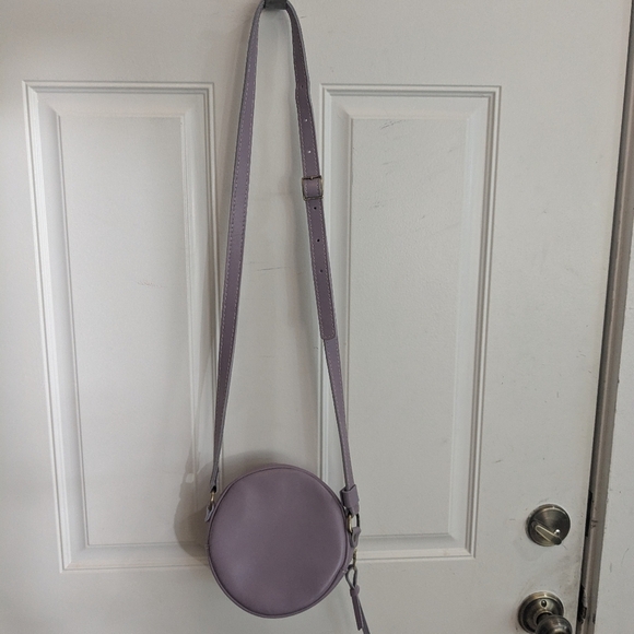 Portland Leather Small Purple Lilac Circle Bag - Picture 4 of 4